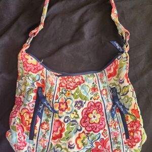 Vera Bradley Shoulder Hobo in "Hope Garden" Print